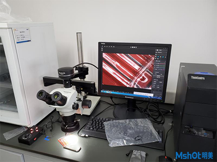 明美显微镜相机应用于深圳某制药公司晶体检测