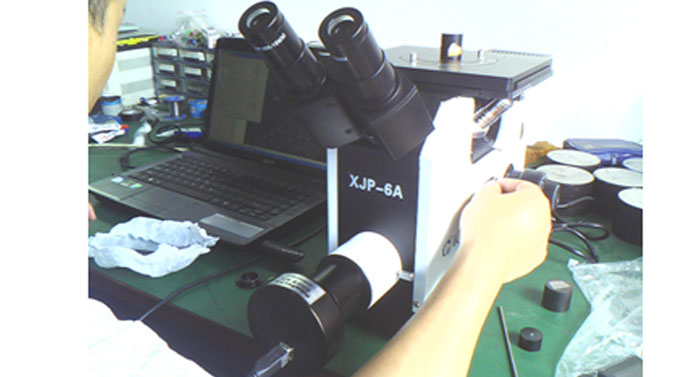 明美显微镜摄像头在国产金相显微镜下表现出色