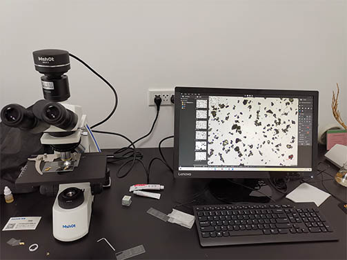 明美偏光显微镜助力药厂对中药材进行鉴别