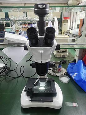 明美体视显微镜助力湖南农业大学塑料表面观察